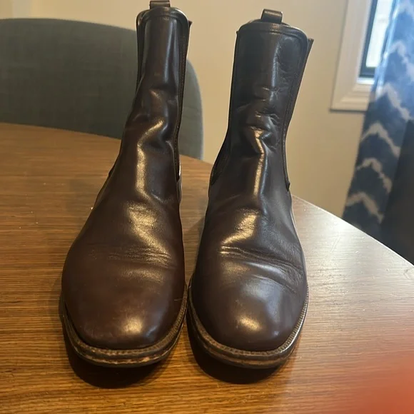 Coach Brown Leather Ankle Boots - Picture 3 of 9